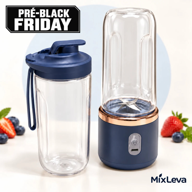 MixLeva - Liquidificador Portátil 400 ml com 2 copos