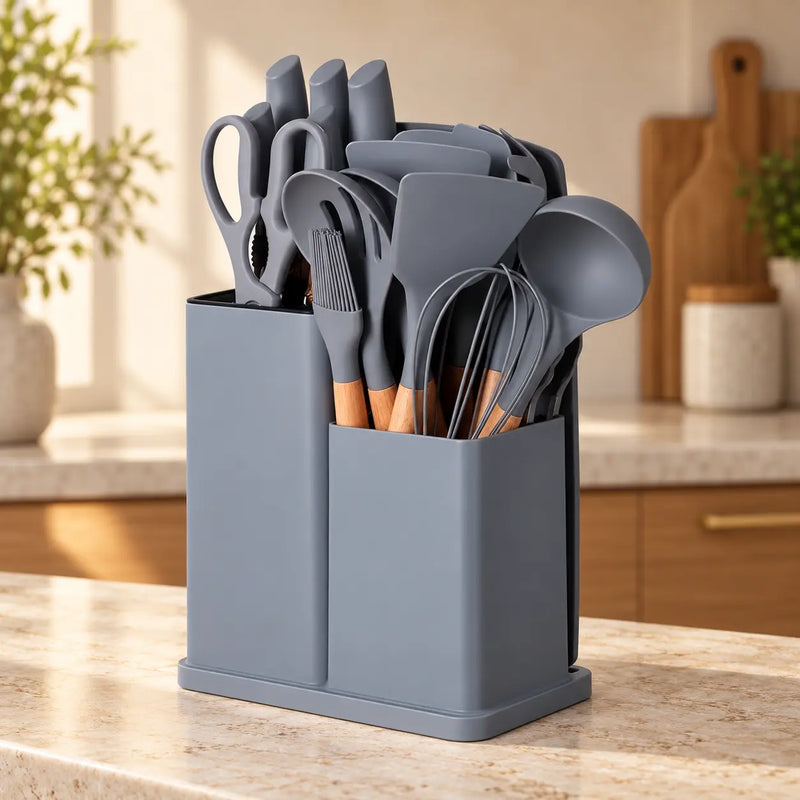 Essenza Completo 19 — Kit Premium de Utensílios de Cozinha