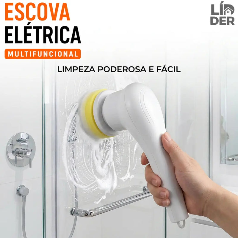 Escova Elétrica Multiuso 5 em 1 ™ - Chega de perder horas limpando