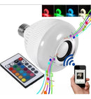 Lâmpada LED com Alto-Falante Bluetooth 2 em 1