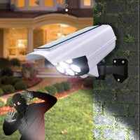 Holofote Solar RayCam™ com Desing de Câmera de Segurança / Iluminação Potente e Econômica para seu Lar!